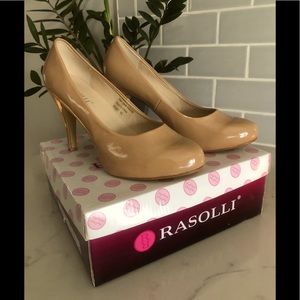 Rasolli Faux Patent Leather High Heels Pump Size 8.5